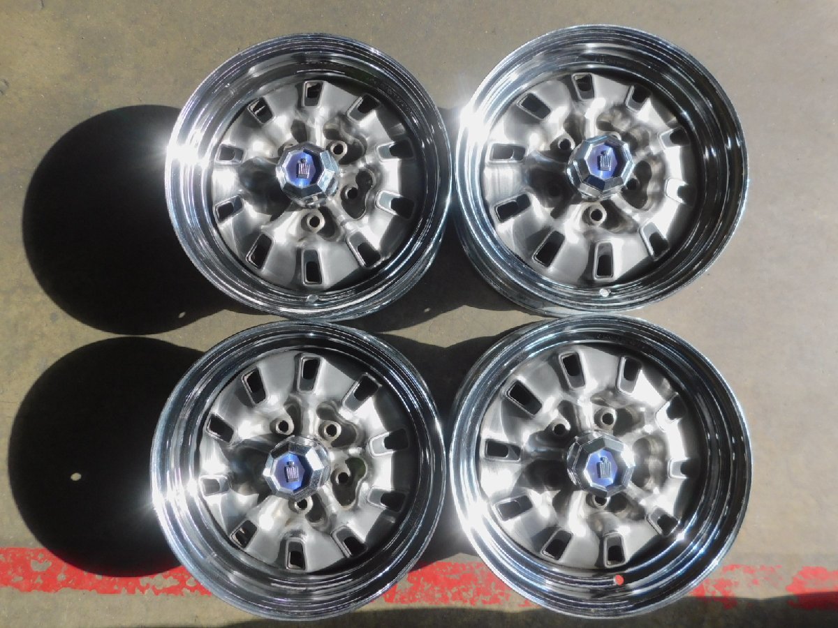 旧車 トヨタ純正 クラウン メッキ 鉄ホイール 4本 14インチ 5.5J 