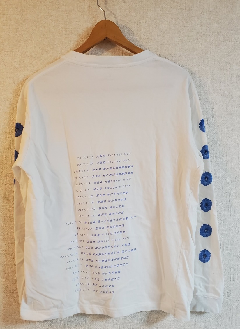 米津玄師 2017 TOUR / Fogbound ロンT 長袖Tシャツ ホワイト Lサイズ(T