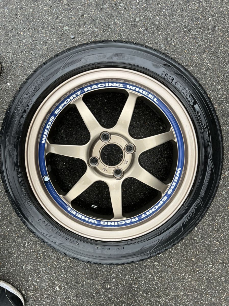 ウェッズ スポーツ weds sport 15インチ 7j+38 4h100 4本セット 195