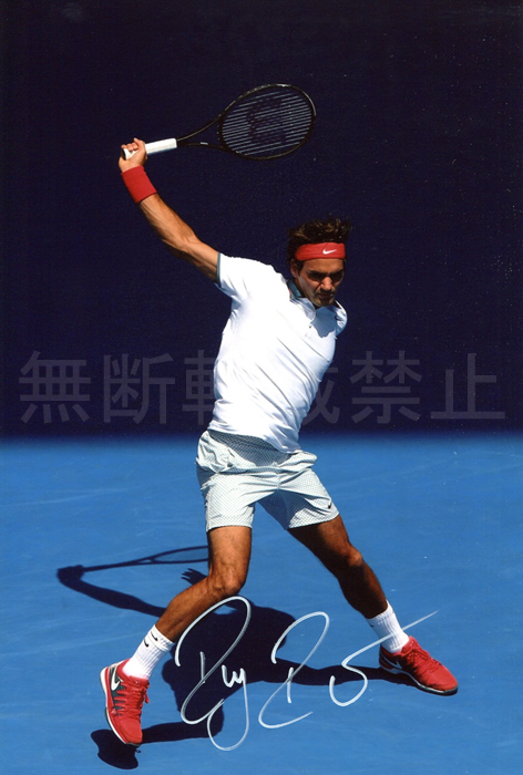 ロジャー・フェデラー 直筆サインフォト/写真 テニス Roger Federer