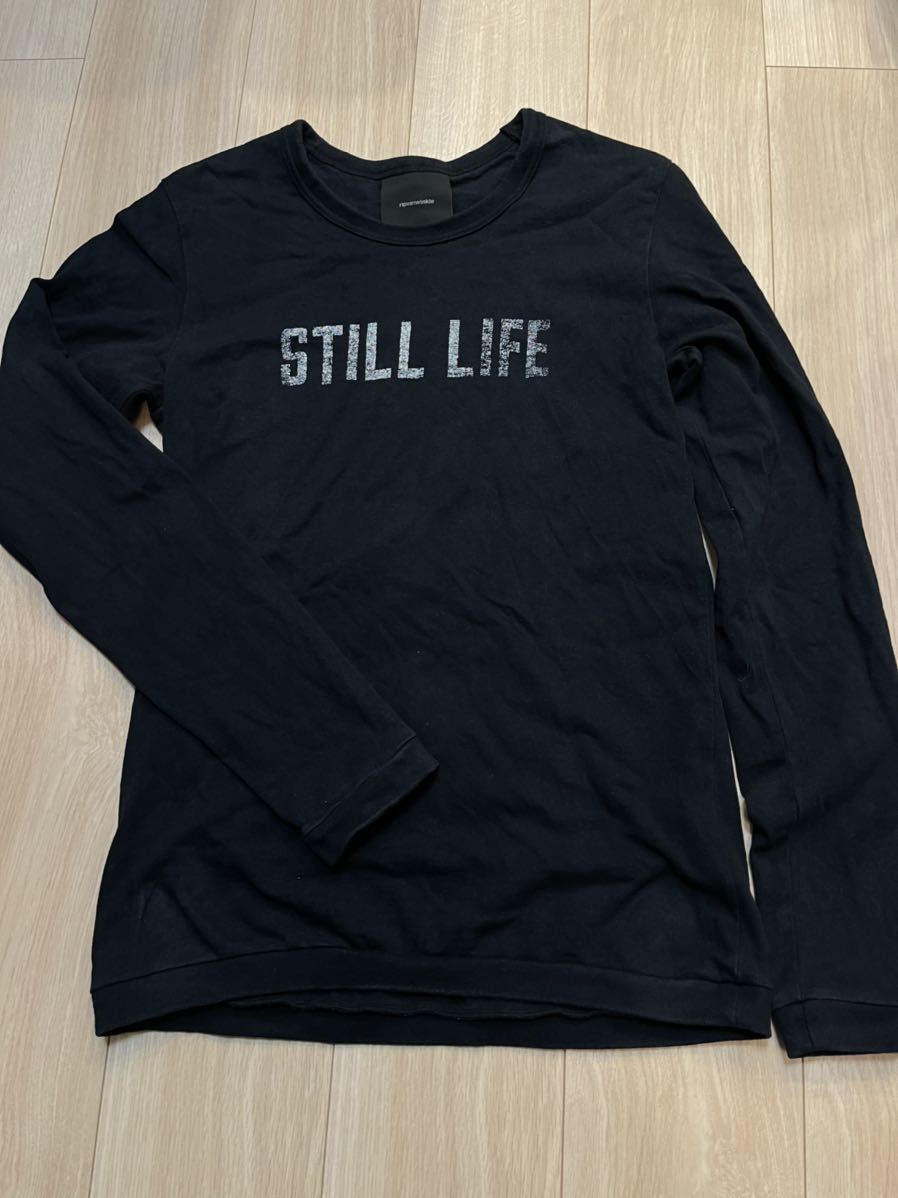 リップヴァンウィンクル ripvanwinkle 長袖Tシャツ 長袖カットソー ロンＴ Tシャツ トップス 黒 クロムハーツ好きに 4 L程度 夏秋 服