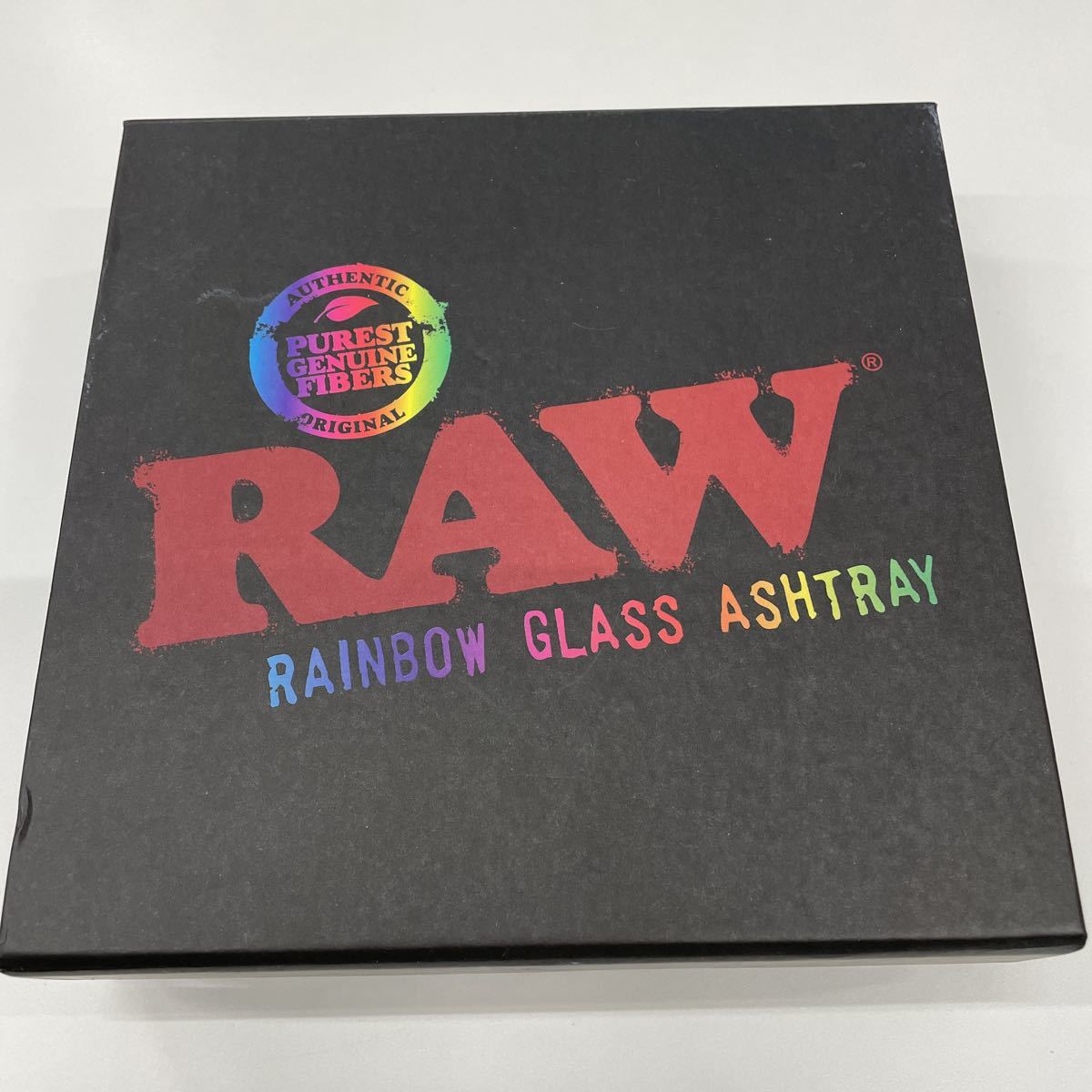 I12/【超美品】RAW RAINBOW GLASS ASHTRAY ロウ レインボーガラス 灰皿 アッシュトレイ