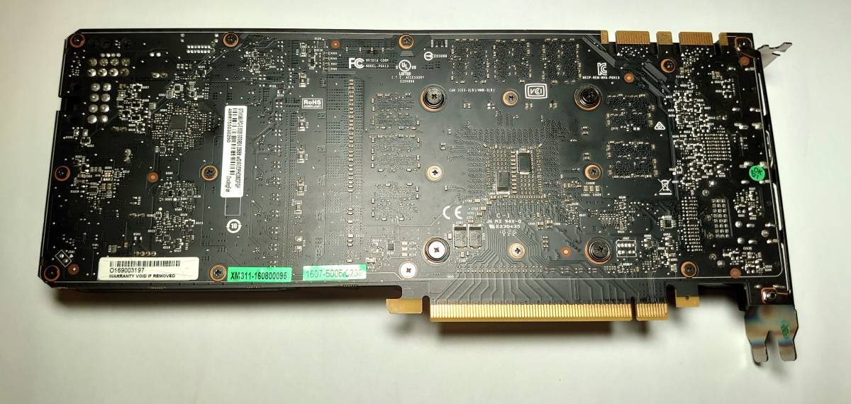 ジャンク】GeForce GTX1080 8GB GDDR5X 256bit 玄人志向 グラボ