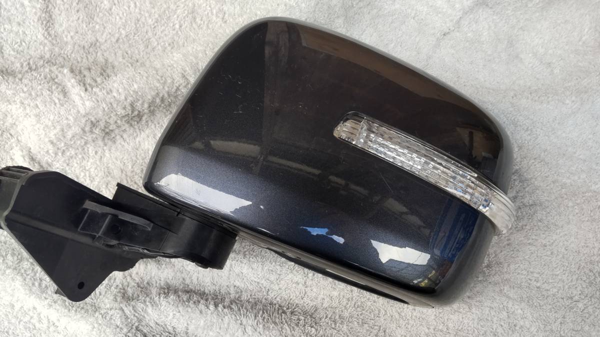 MH23S　ワゴンRスティングレー　左ドアミラー　グレー　ZLY