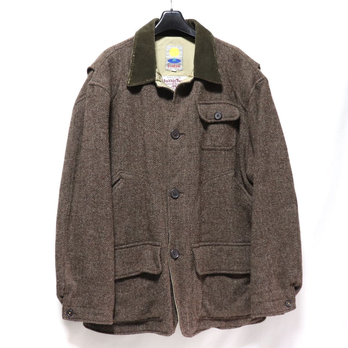 希少【harris tweed × clubsol】vintage/ツイード/ハンティング