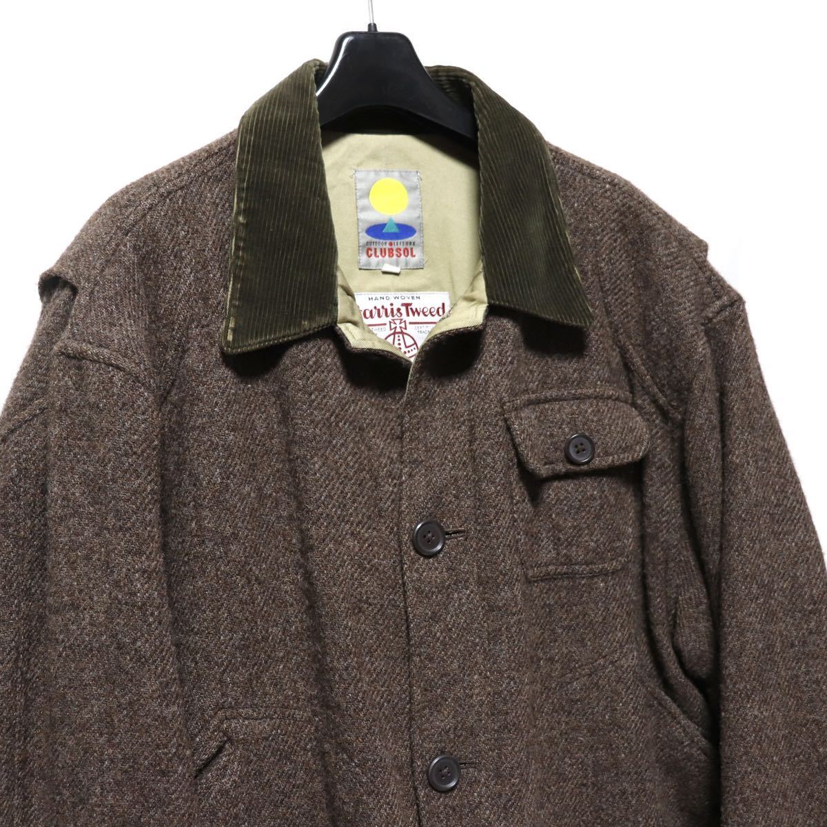 希少【harris tweed × clubsol】vintage/ツイード/ハンティング