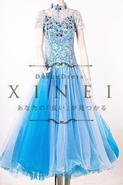 新作社交ダンス/ セミオーダーモダンドレス/競技/d0270