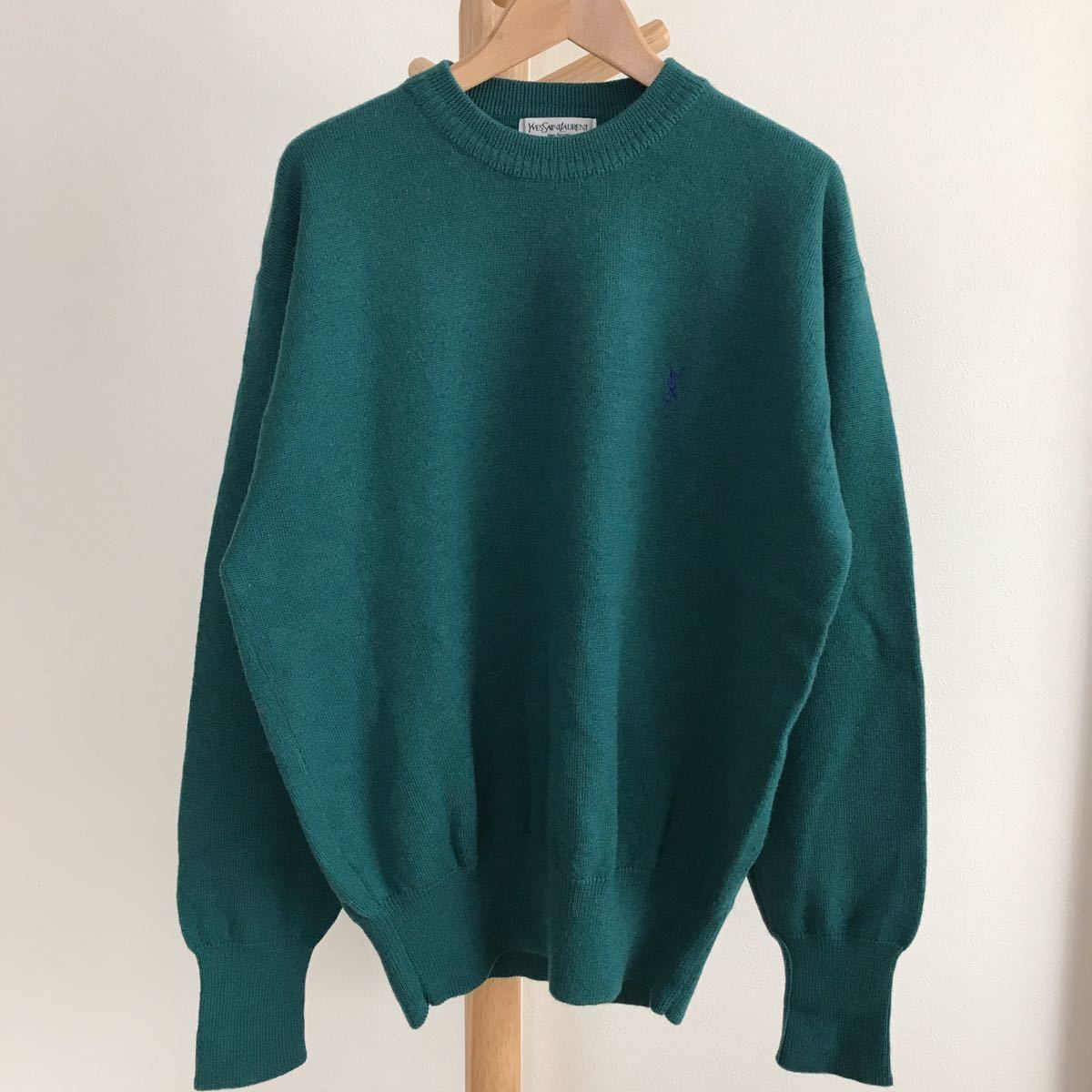 ☆ YVESSAINTLAURENT イヴサンローラン イブサンローラン 長袖 セーター L レトロ 中古