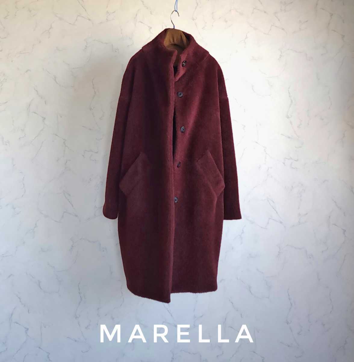 超高級 極美品 数回着用 希少 Maxmara 一級品イタリア製モダンアルパカ