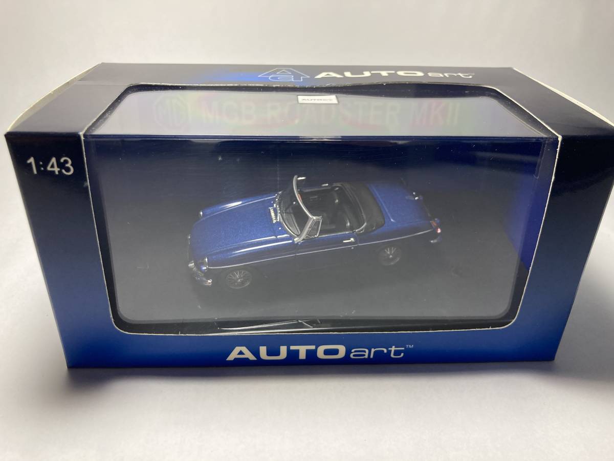 【驚きの破格値，100%新品】 AUTOart 1/43 MGB ROADSTER MKⅡ PAGEANT BLUE(乗用車)｜売買されたオークション情報、yahooの商品情報をアーカイブ公開 - オークファン 乗用車