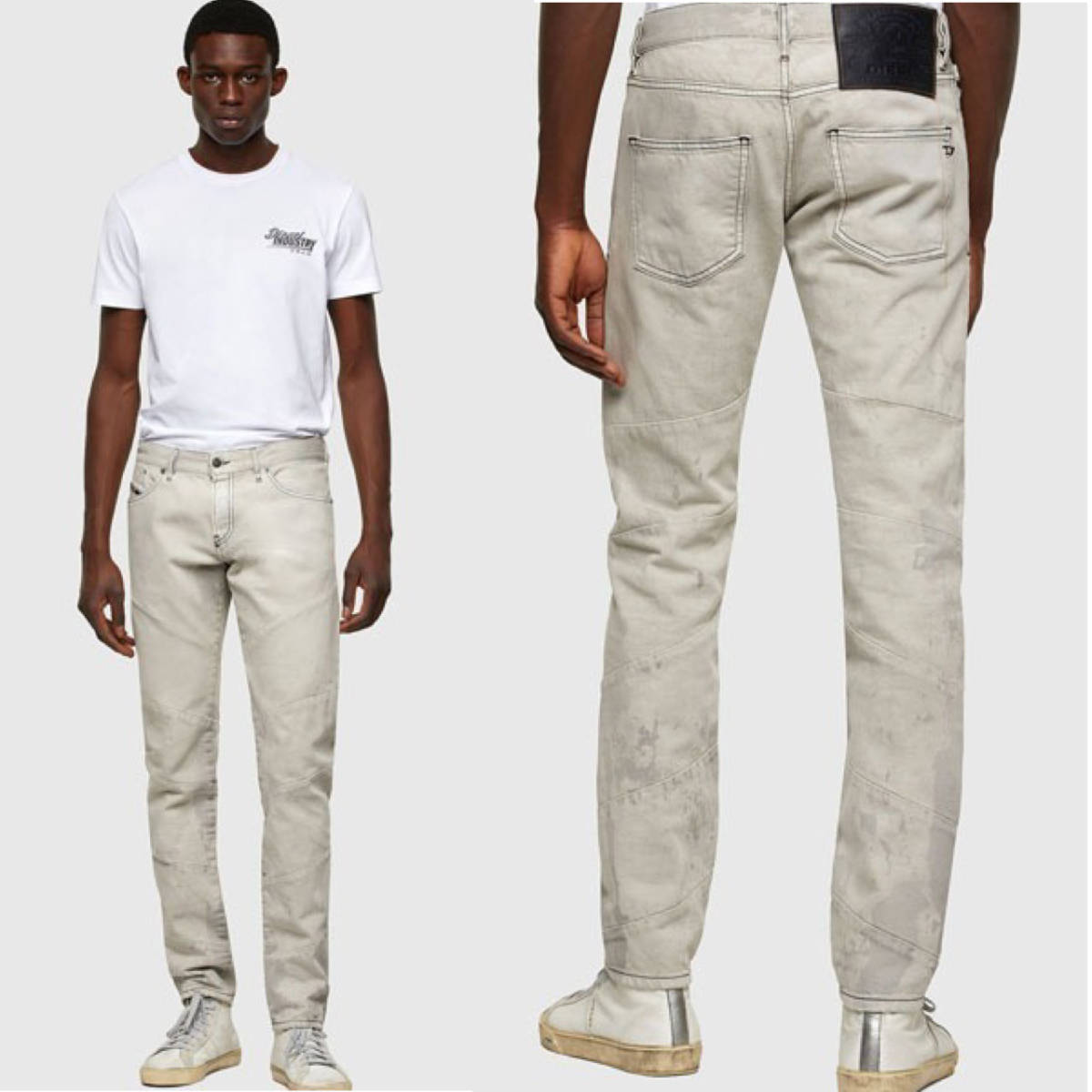 《新品 未使用/タグ付き/定価38，500円》DIESEL ディーゼル メンズ W32 スリム ヴィンテージ加工 カラー デニム パンツ 5