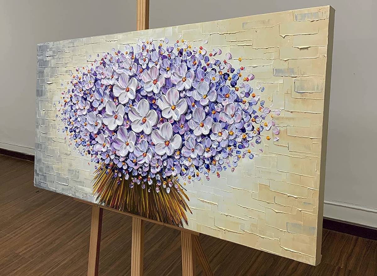 50x100cm 手描き 肉筆 現代アート 新品 インテリア 絵 絵画 壁掛け