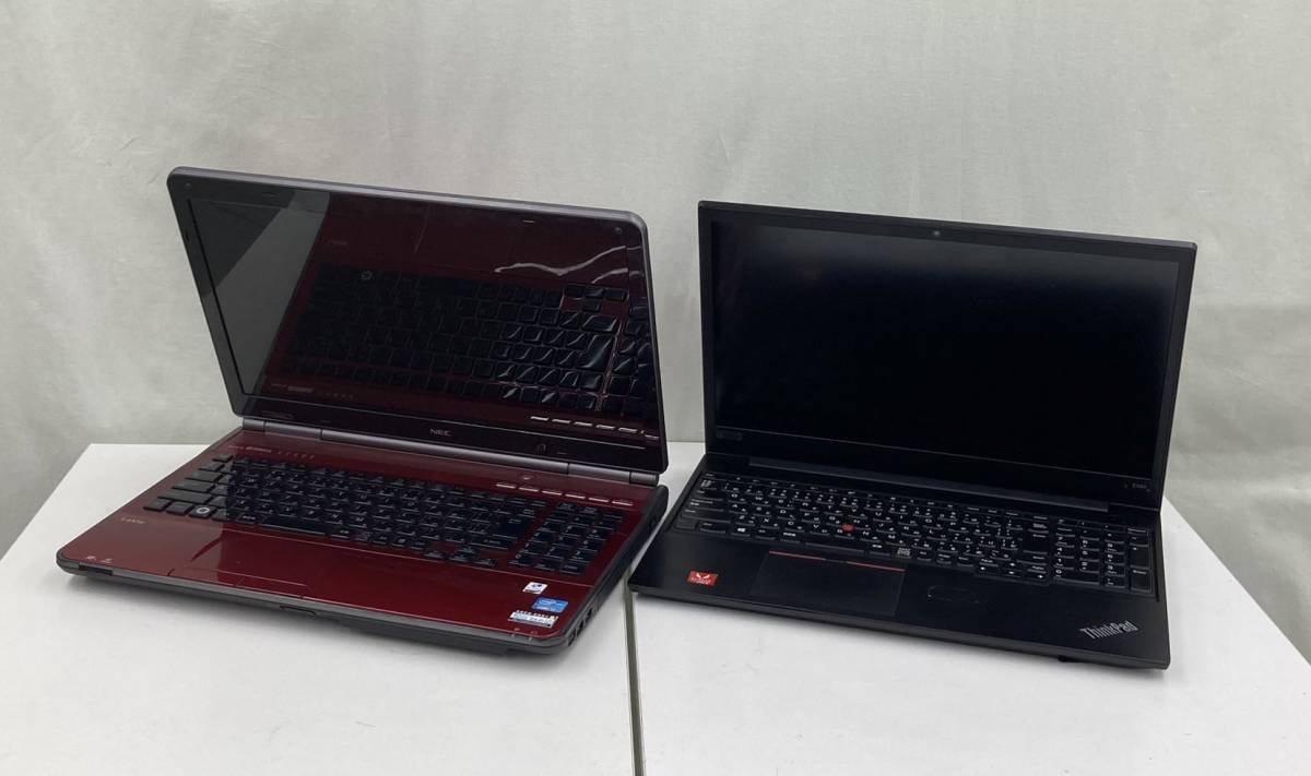 NEC LaVieG COREi7 HDDなし 中古品1台 Lenovo Thinkpad E585 HDDなし 中古品1台 2台セット