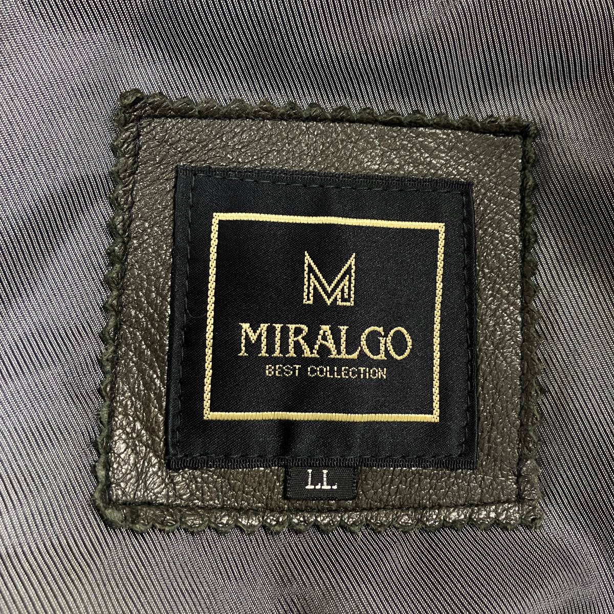 MIRALGO 羊革 レザージャケット フライトジャケット LLサイズ 