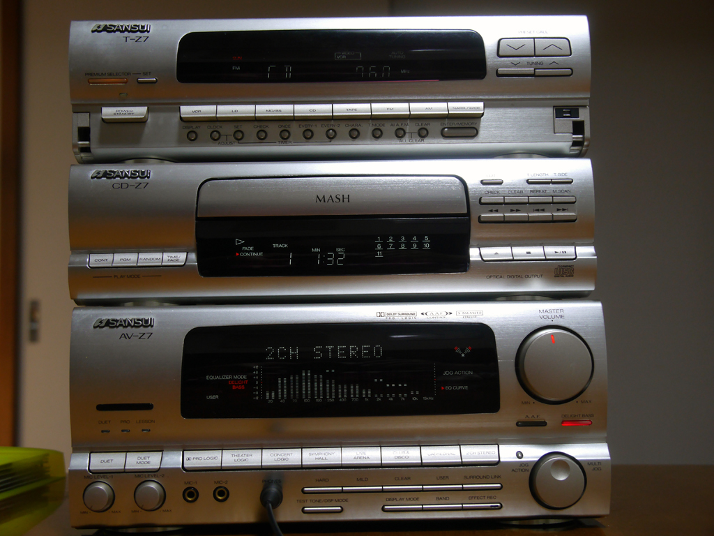 サンスイ SANSUI T-H07.AV-H07. サンスイ SANSUI AV-Z7 システムコンポ