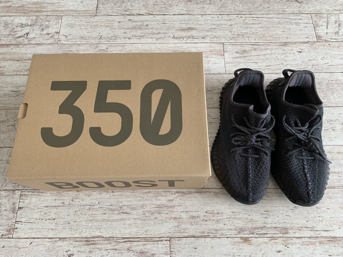 本物】adidas アディダス イージーブース350 V2 ブラック 黒色 24.5cm 