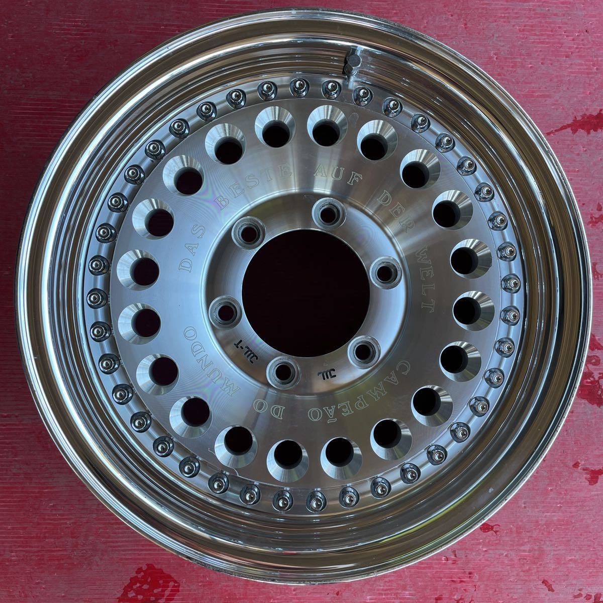 深リム 3ピース CAMPEAO DO MUNDO DAS BESTE AUF DER WELT 16×6.5JJ+42  