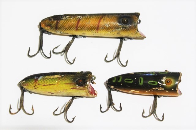 ■s3049 HEDDON LUCKY13 ヘドン ラッキー13 ウッド オールド セット タックアイ■中古