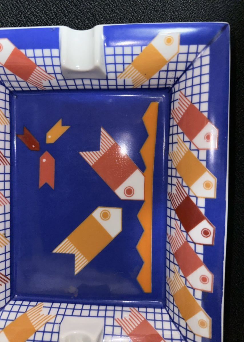 希少✨HERMES エルメス 灰皿 アッシュトレイ ブルー ホワイ 帆船 希少