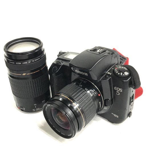 Canon EOS 5 EF 28-80mm 1:3.5-5.6 Ⅱ 75-300mm 1:4-5.6 一眼