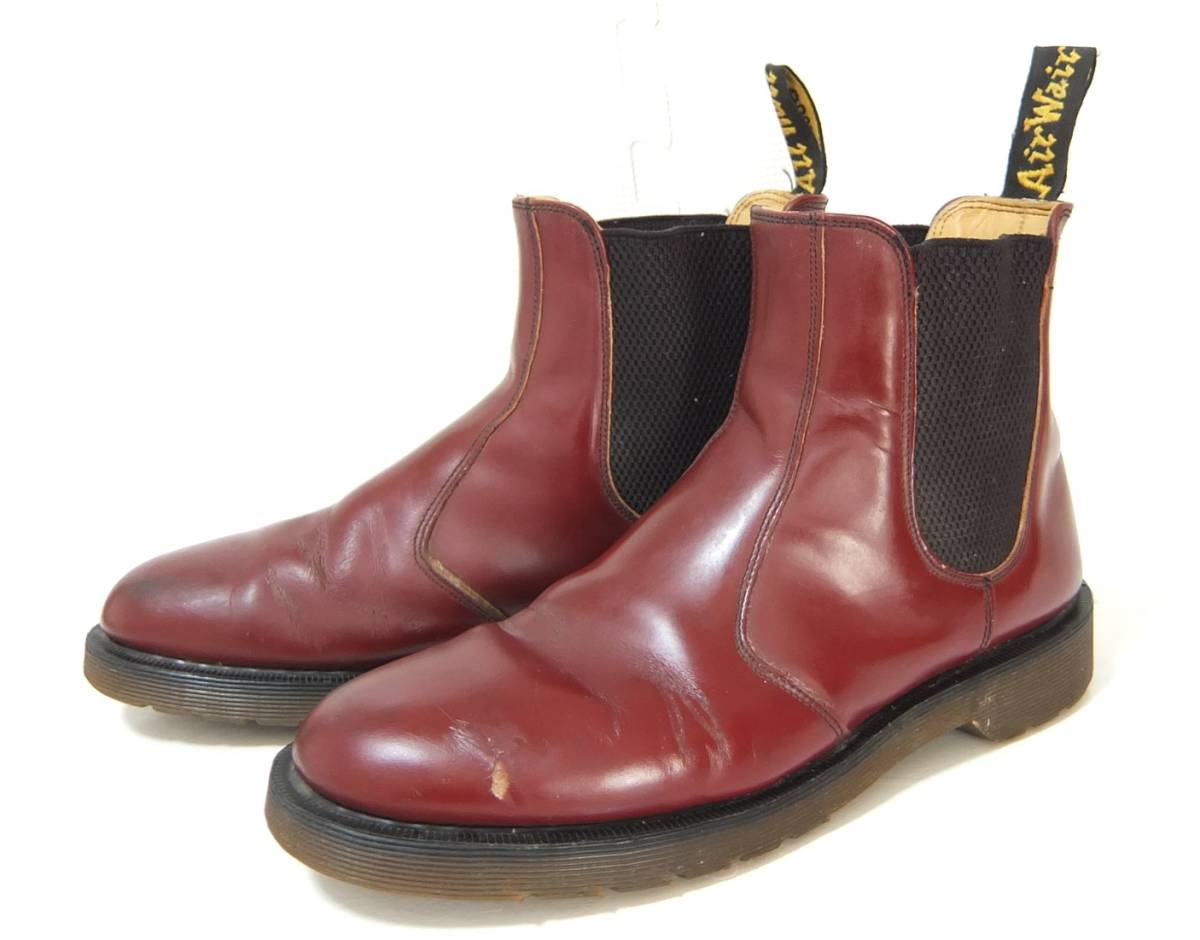 英国製 Dr.Martens ドクターマーチン サイドゴアブーツ チェリーレッド 