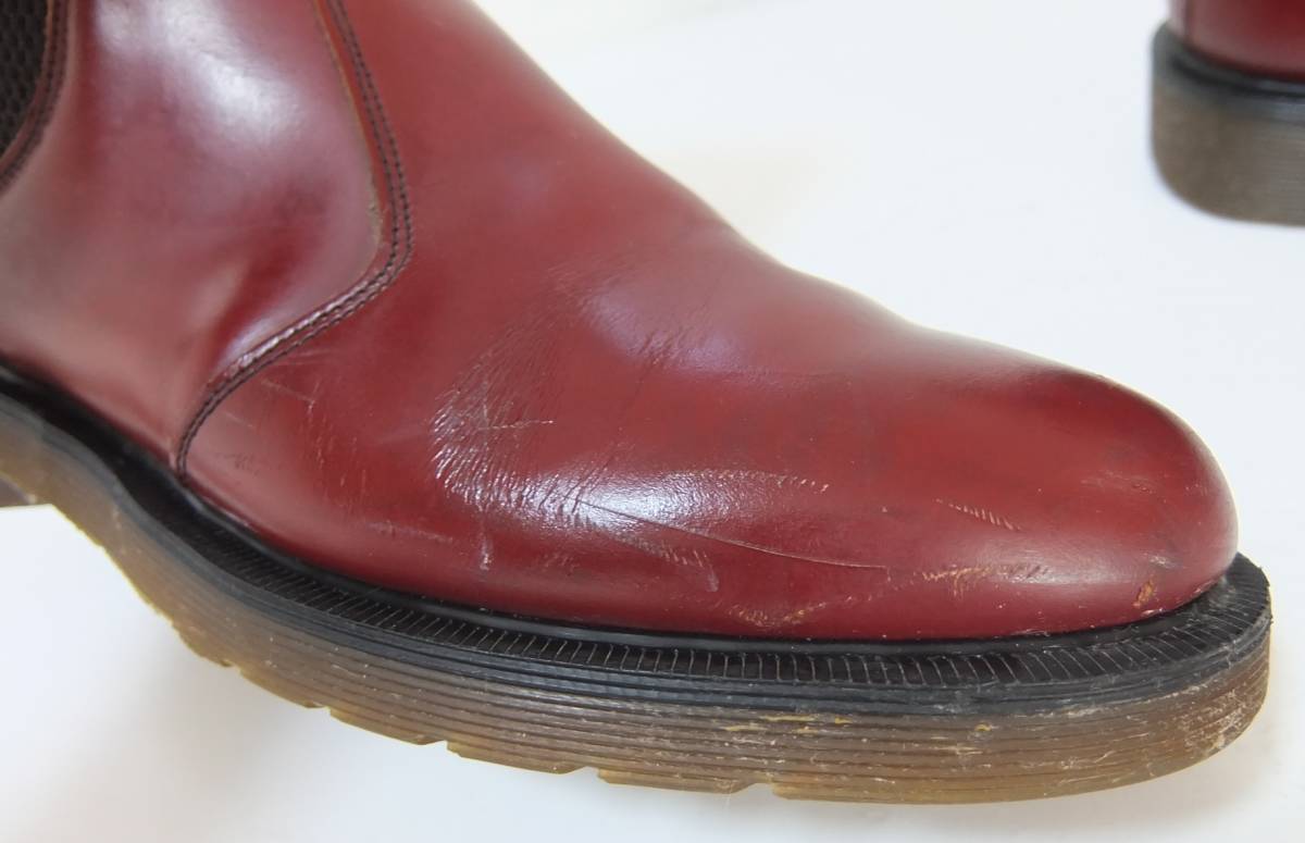 英国製 Dr.Martens ドクターマーチン サイドゴアブーツ チェリーレッド
