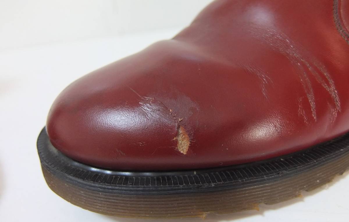 英国製 Dr.Martens ドクターマーチン サイドゴアブーツ チェリーレッド