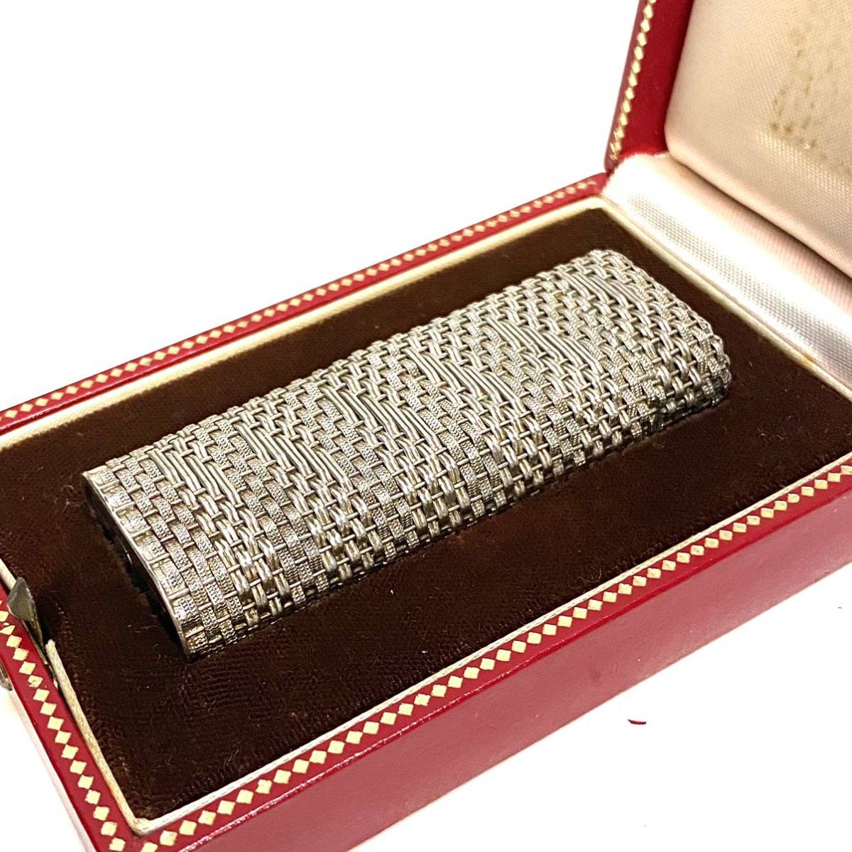 カルティエ メッシュ ガスライター Cartier 編み込み 格安スタート 