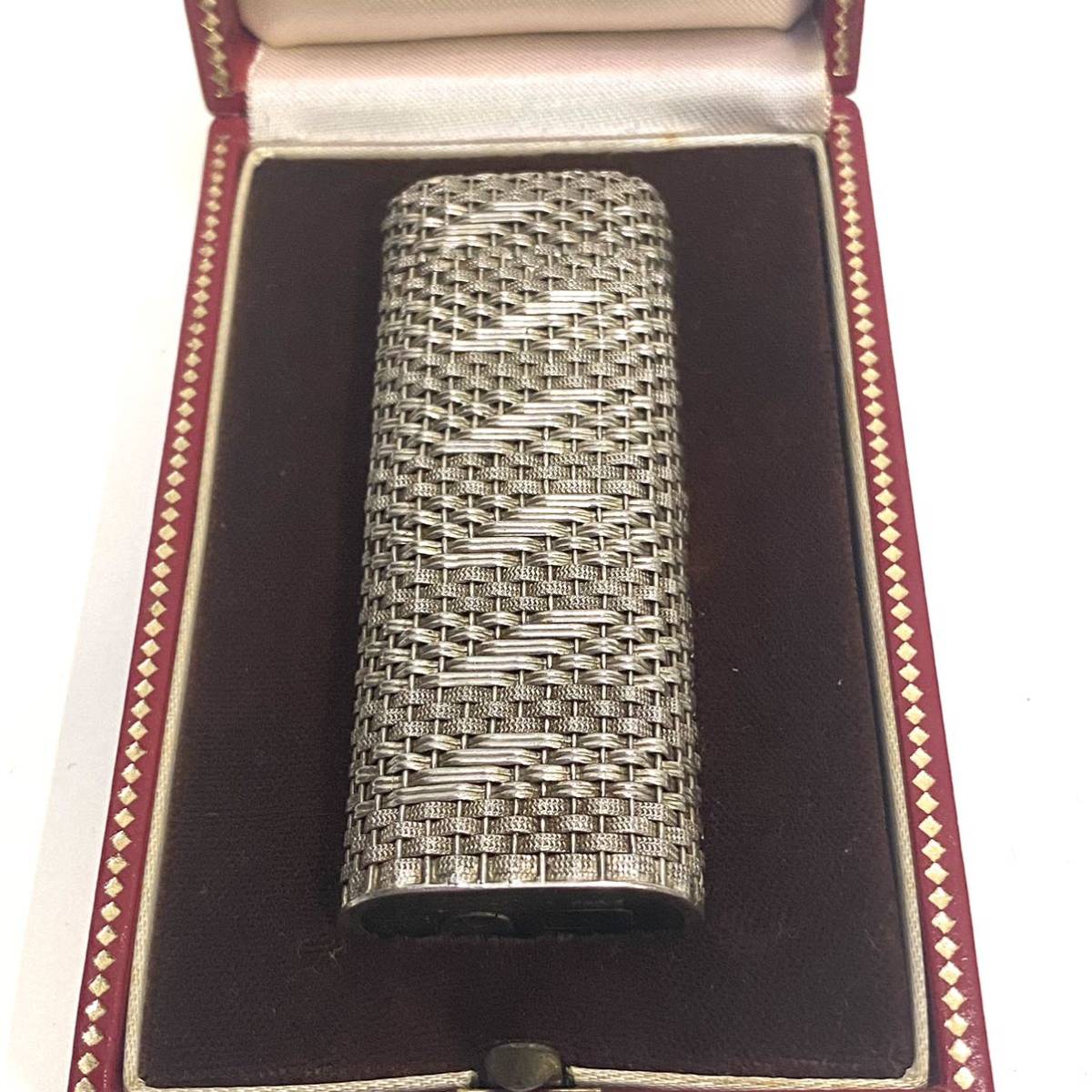カルティエ メッシュ ガスライター Cartier 編み込み 格安スタート 