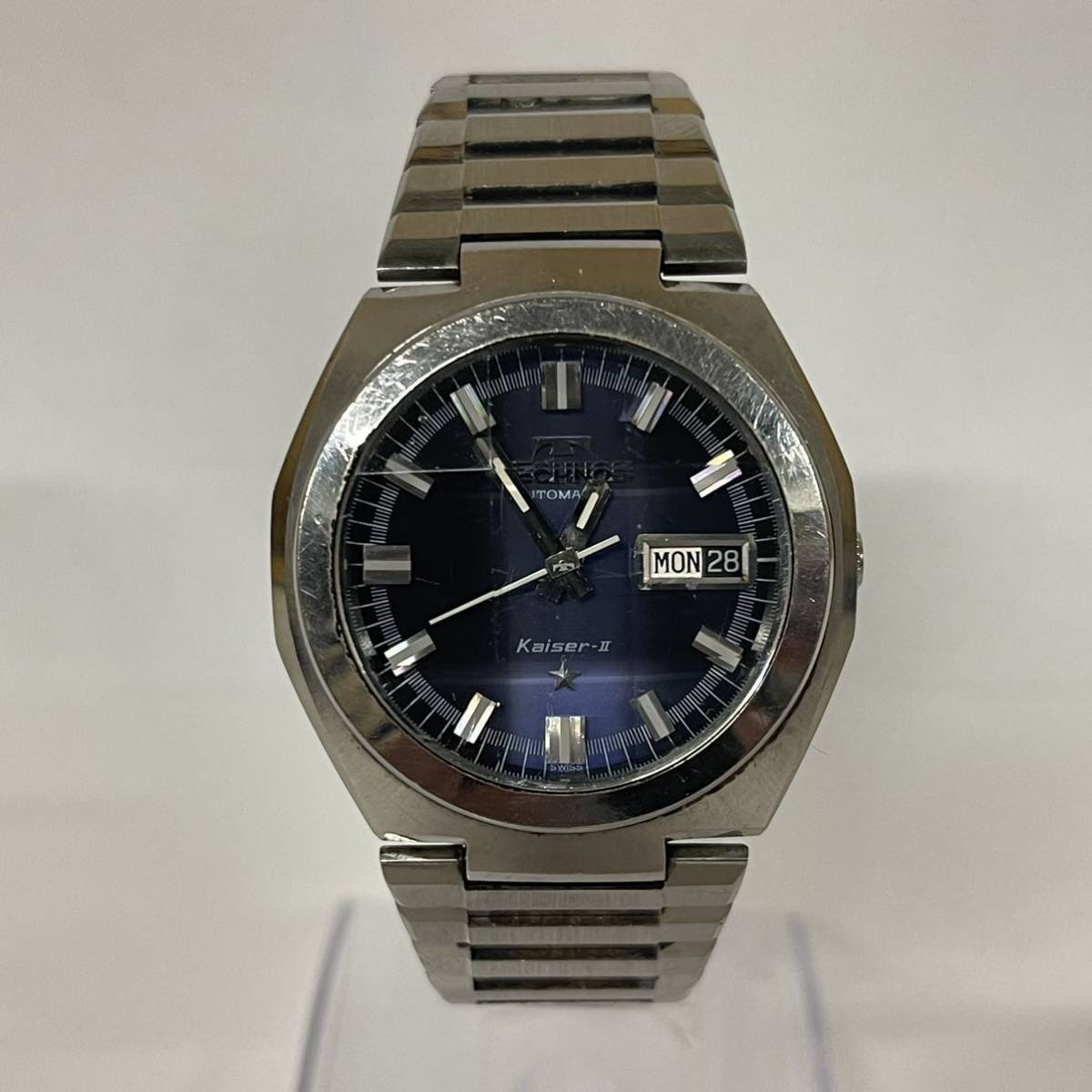 TECHNOS テクノス Kaiser-Ⅱ カイザー 自動巻き メンズ 腕時計 カット 