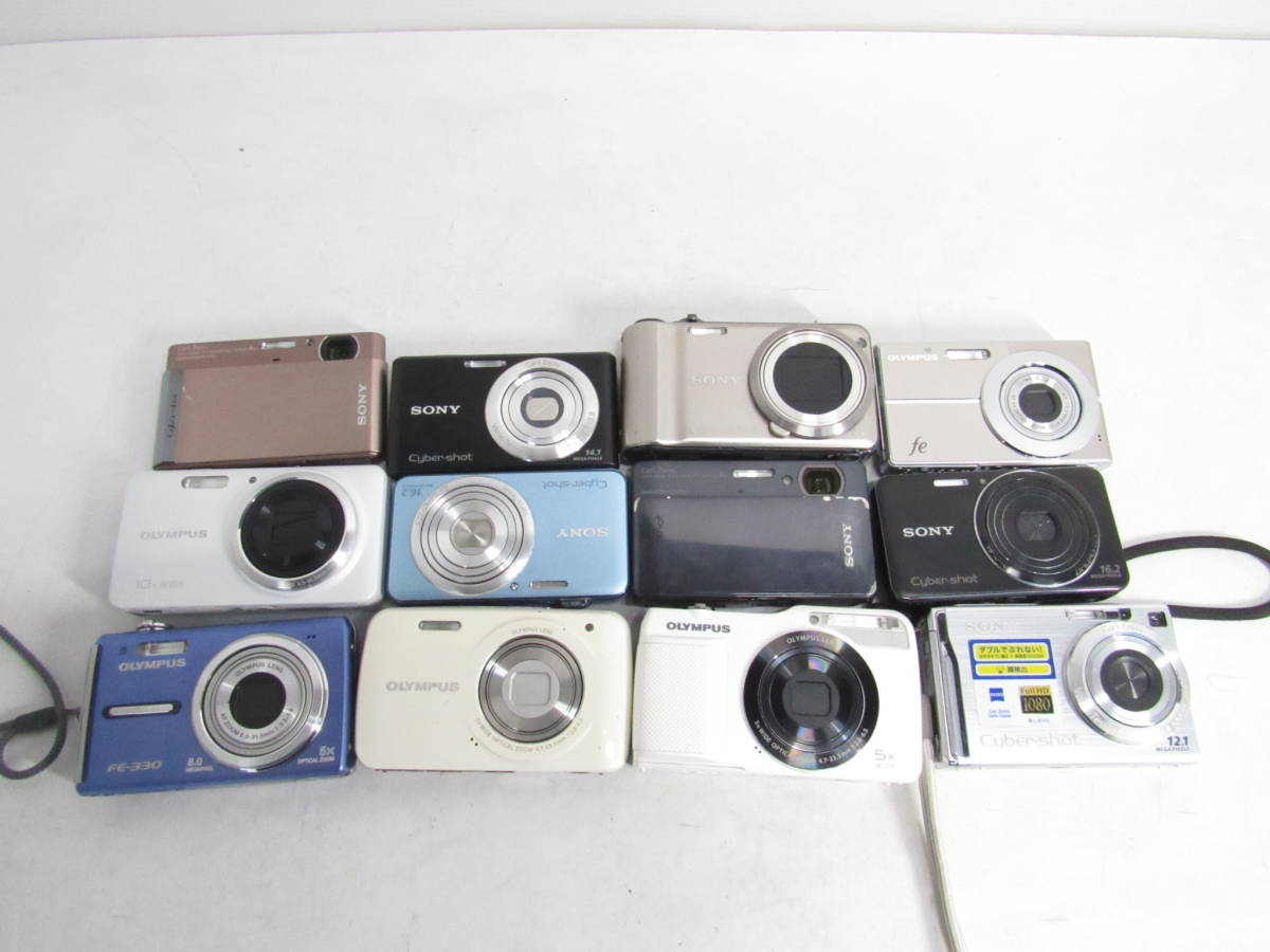 【お得，大得価】 S-8023 コンパクトデジタルカメラ 12点まとめセット Olympus Sony オリンパス ソニー サイバーショット コンデジ ジャンク(その他)｜売買されたオークション情報、yahooの商品情報をアーカイブ公 その他