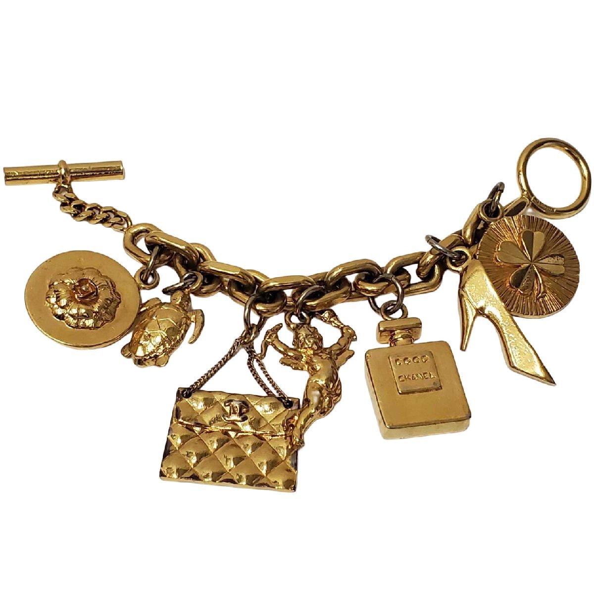CHANEL シャネル アイコンモチーフ チェーン 中古 カメリア No.5 天使 