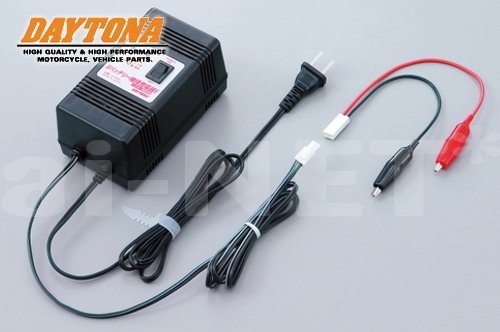 DAYTONA バイク用維持充電器 +ワニグチクリップ 充電器 68586 DAYTONA