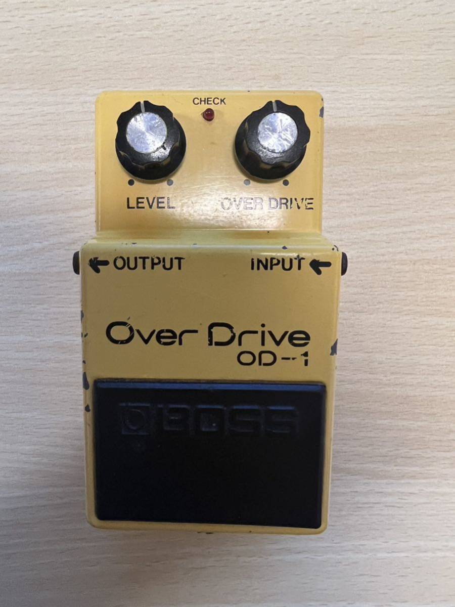 BOSS od-1 オーバードライブ 1979年6月頃 透明スイッチ レイセオン