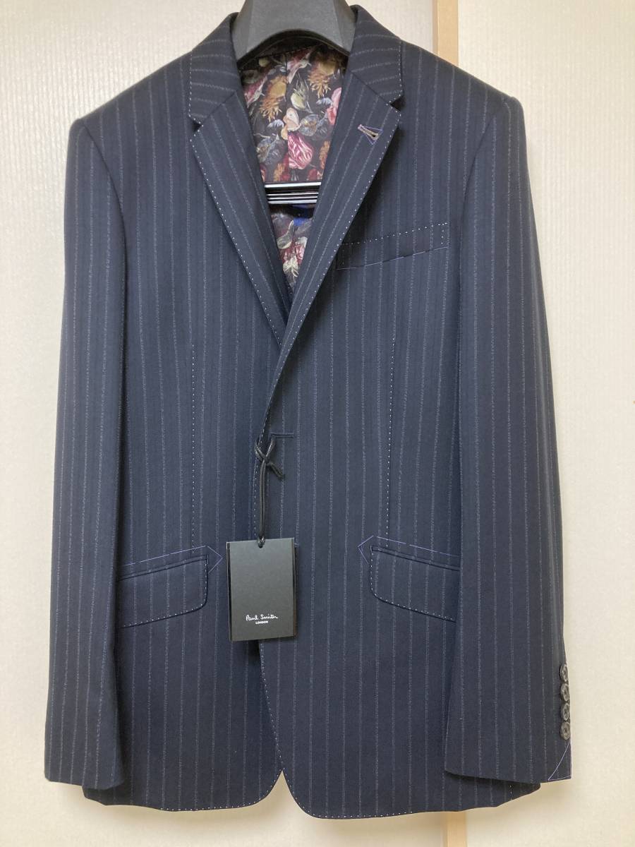未使用】美品 ポールスミス スーツ Mサイズ スリーピース 裏地 花柄