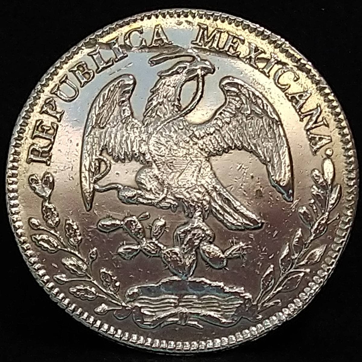 1893年 メキシコ8レアル銀貨 大型銀貨 古銭 メキシコ 8レアル銀貨 1893