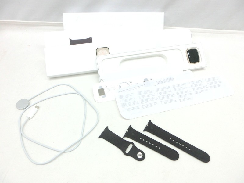 1000円スタート 腕時計 Apple Watch SERIES8 41mm ALUMINUM＆CERAMIC CASE 通電確認済 アップルウォッチ シリーズ8 箱付 [] QQ3073