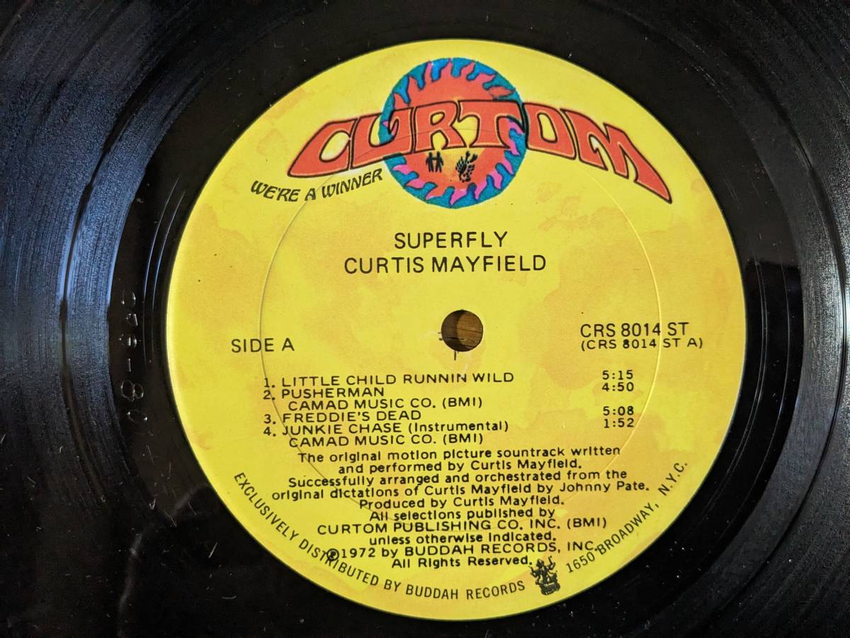 ◇US盤 美品LP◇CURTIS MAYFIELD /「SUPER FLY」 ORIGINAL SOUNDTRACK