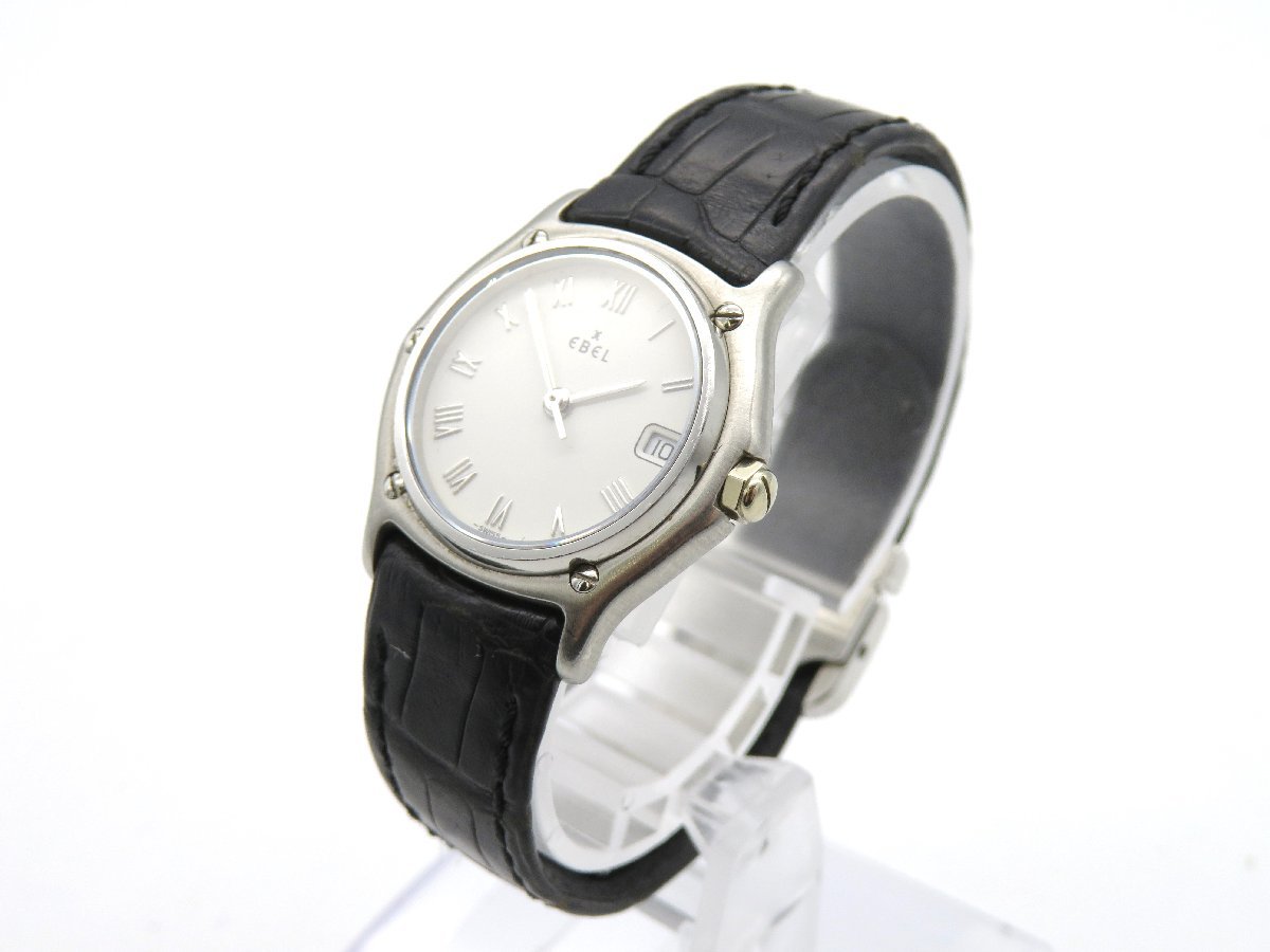 ジャンク品 EBEL／エベル レディース 腕時計 シルバー 一部ひび割れ