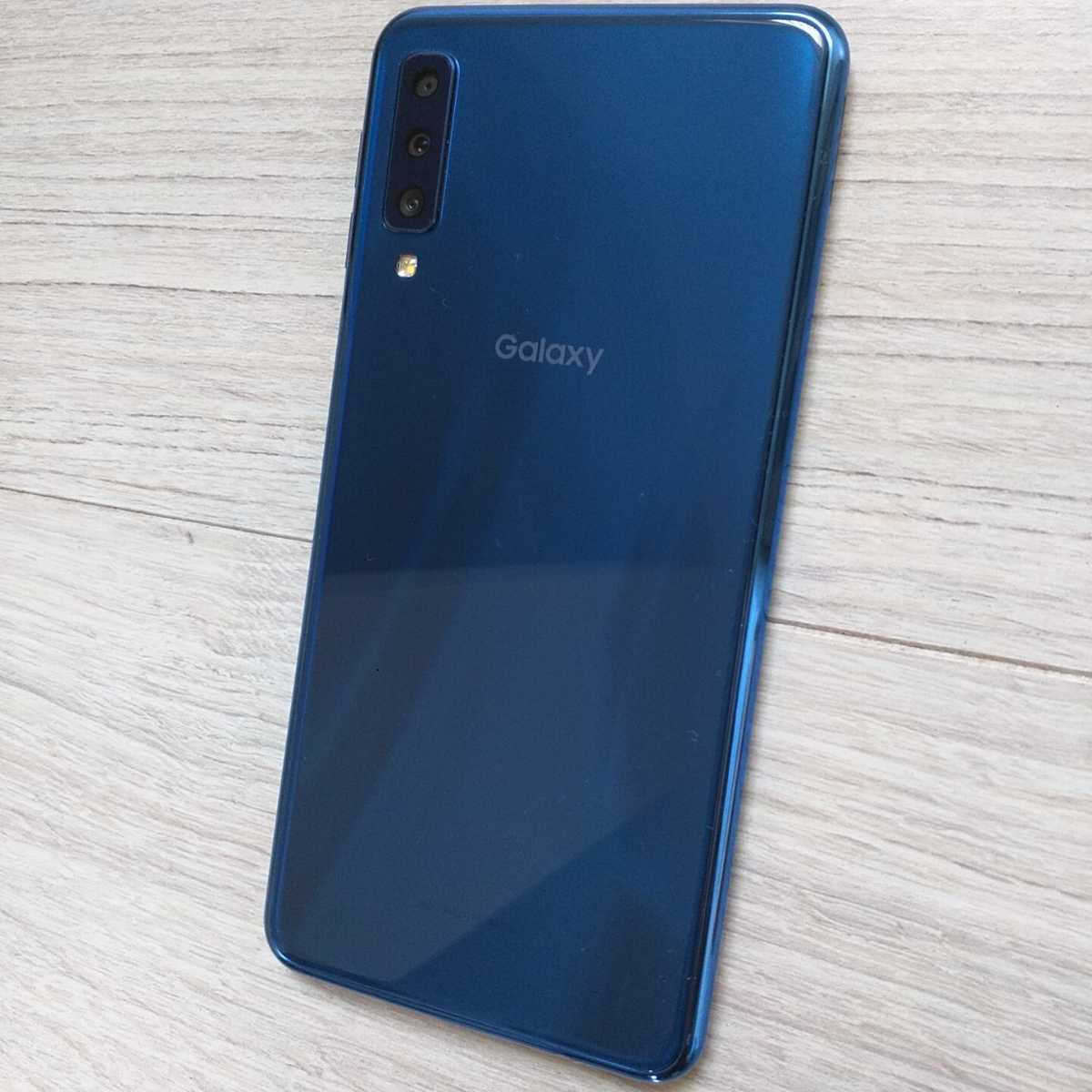 全国無料，本物保証】 GALAXY A7 SIMフリー ブルー 概ね美品かと思い