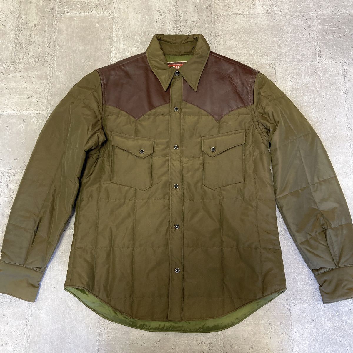 美品】 シュガーケーン SUGAR CANE 馬革 ホースハイド レザーヨーク 