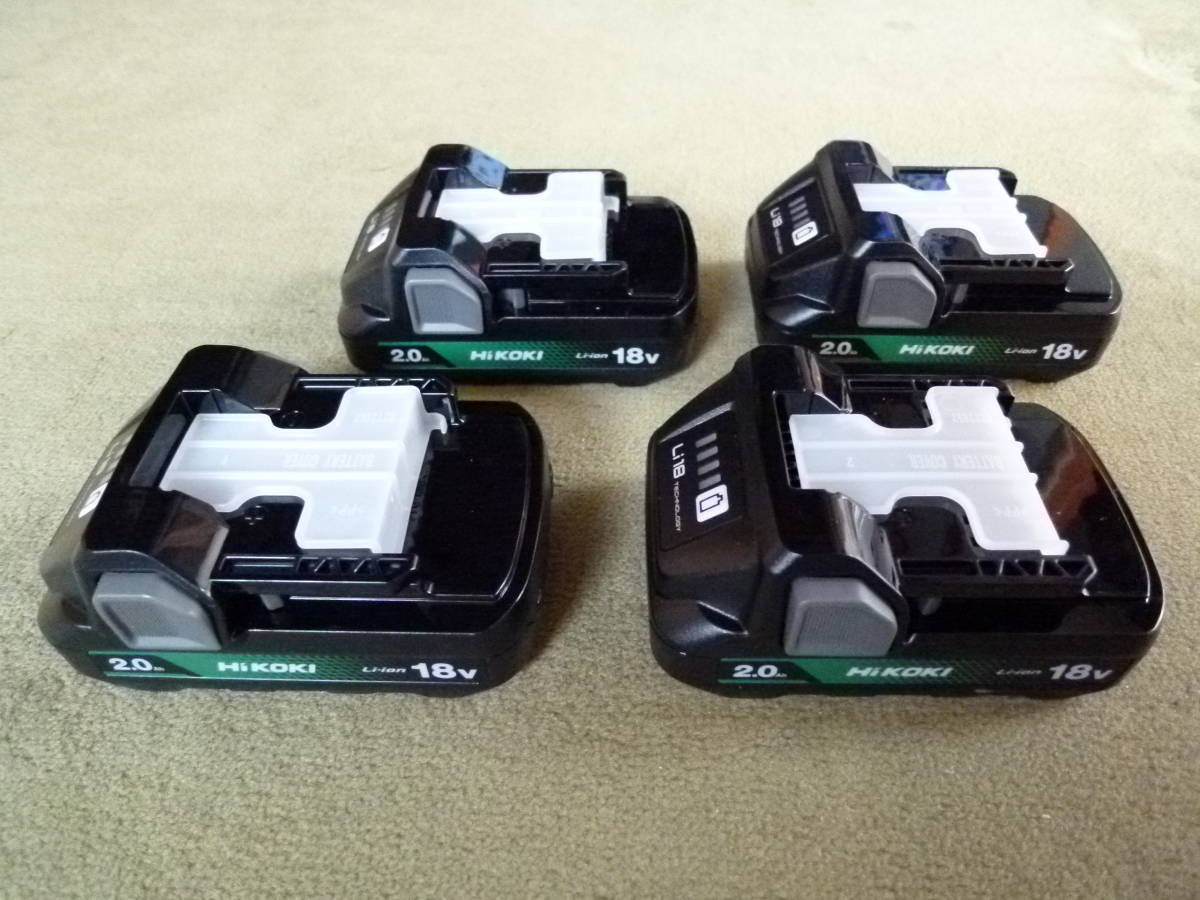 ◆◇◆未使用◆HiKOKI(日立) ◆送料込◆18Vリチウムイオンバッテリー ＢＳＬ1820Ｍ ４個セット◇◆管理番号2