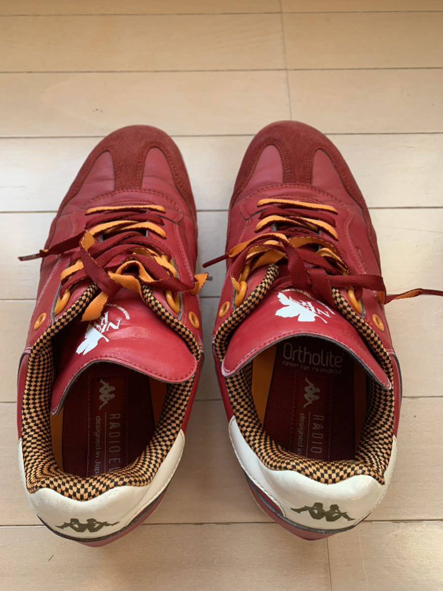 Kappa EVAコラボ レッド golf スニーカー カッパ×RADIO EVA/スニーカー