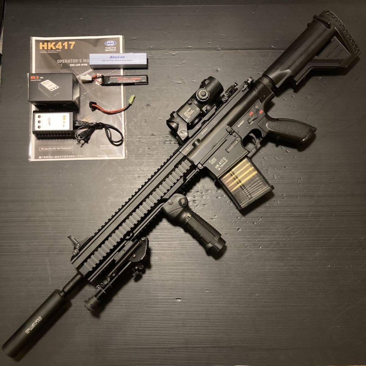 HK417 次世代電動ガン スコープ付き ジャンク品 【公式ショッピング