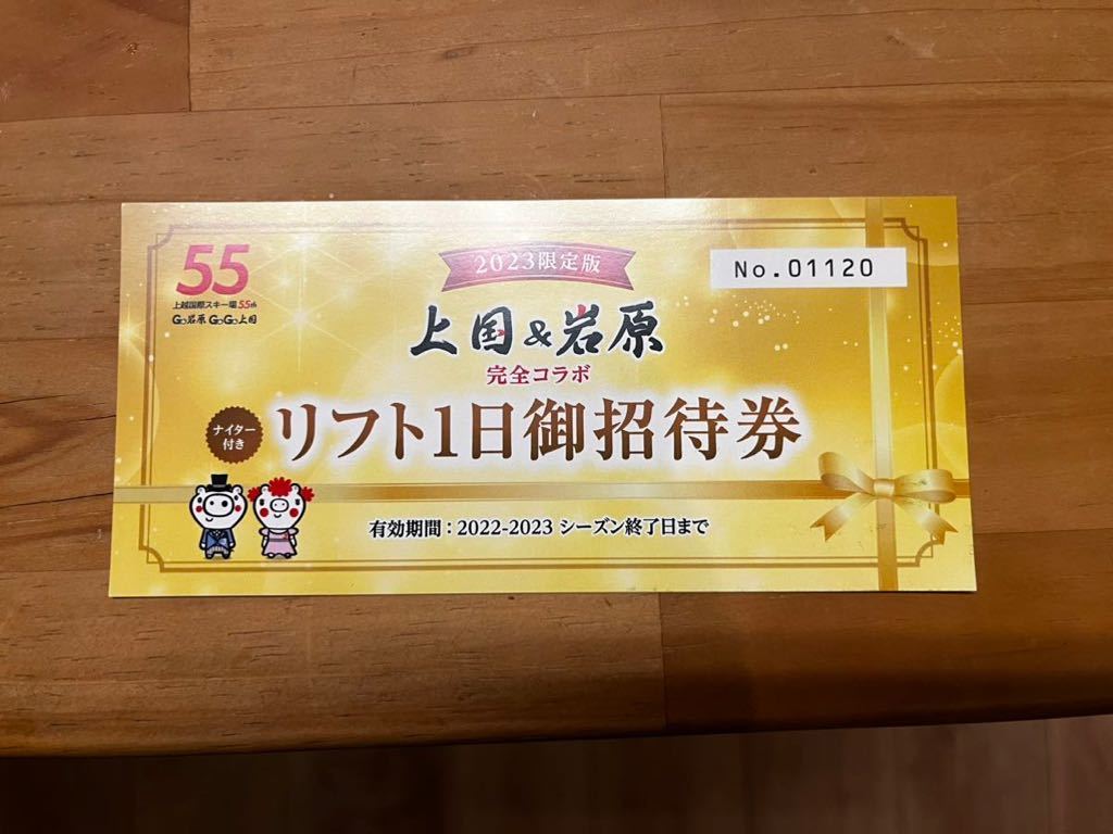 上国、岩原リフト券 1枚 岩原スキー場 上越国際スキー場 岩原 上 上国、岩原リフト券 1枚 岩原スキー場 上越国際スキー場 岩原 上