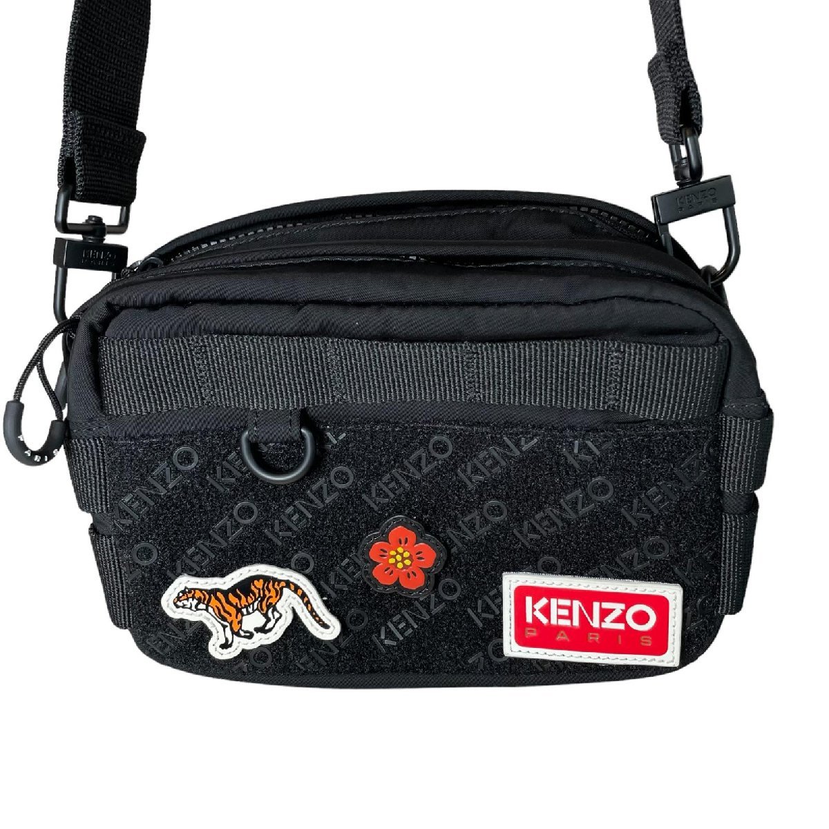 KENZO JUNGLE ケンゾー ショルダーバッグ ジャングル ブラック ボディ 