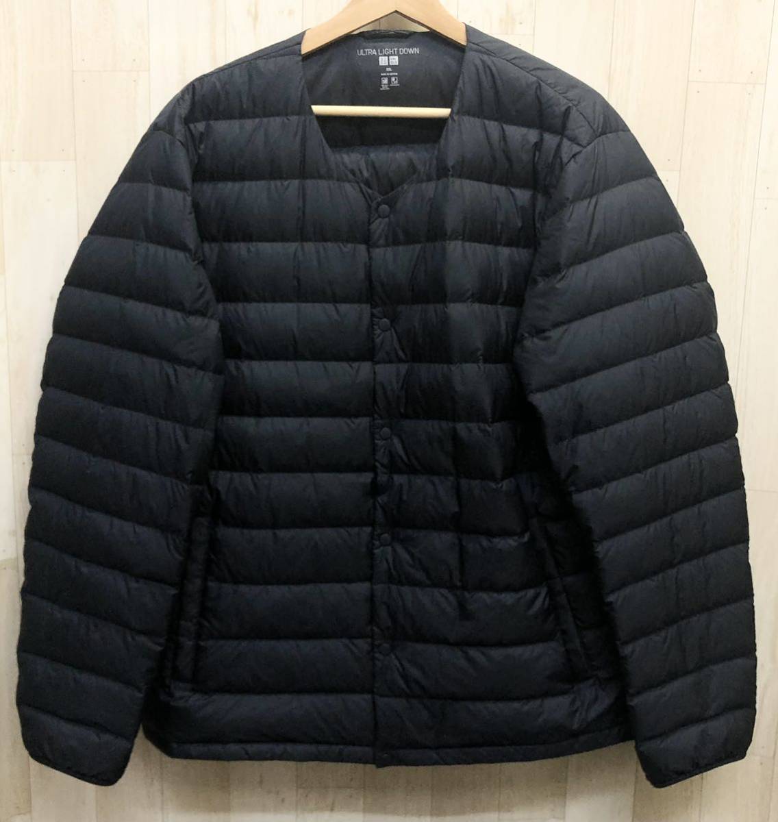 UNIQLO ユニクロ ウルトラライトダウン ノーカラー ジャケット XXL 紺 