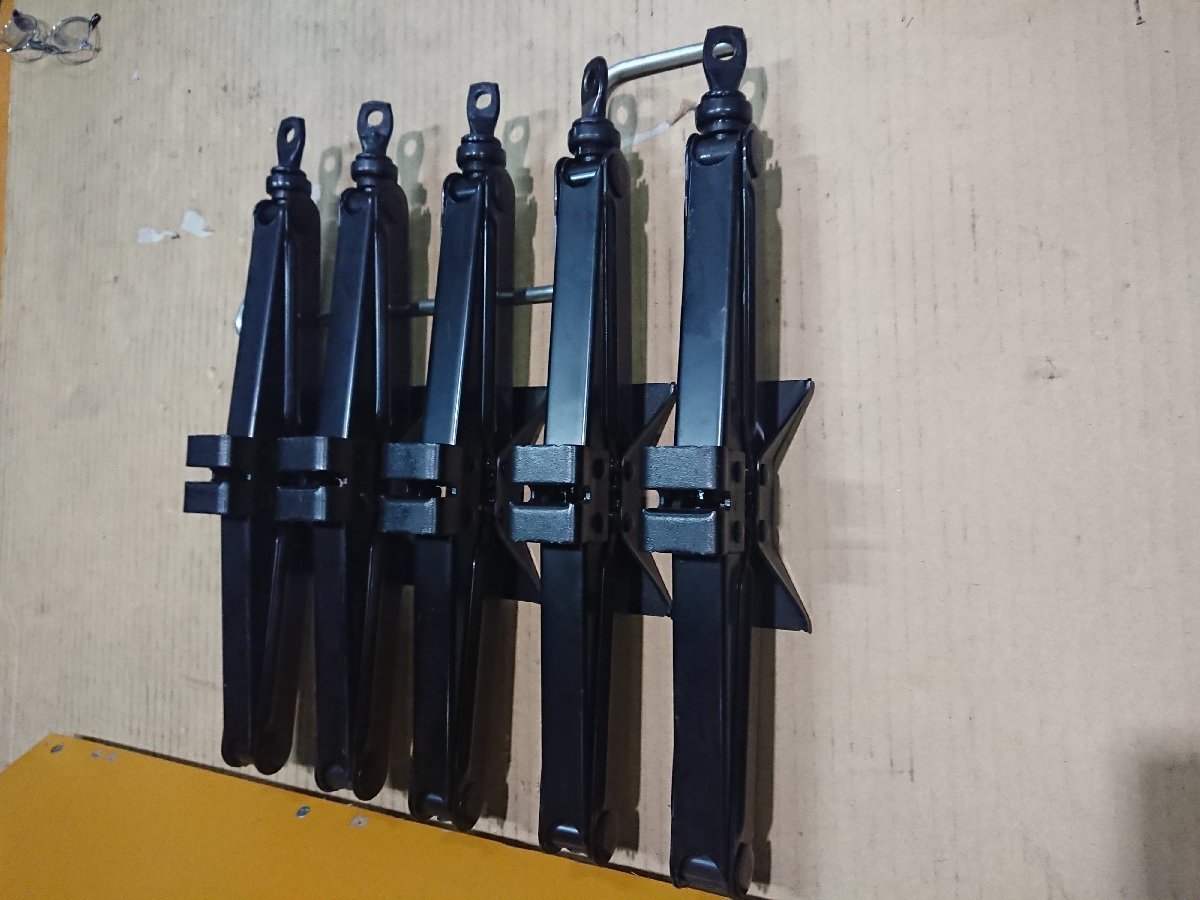 パンタグラフジャッキ　5個セット　最低高さ80mm　軽自動車　送料無料　（北海道・沖縄・他離島は別途必要）197597