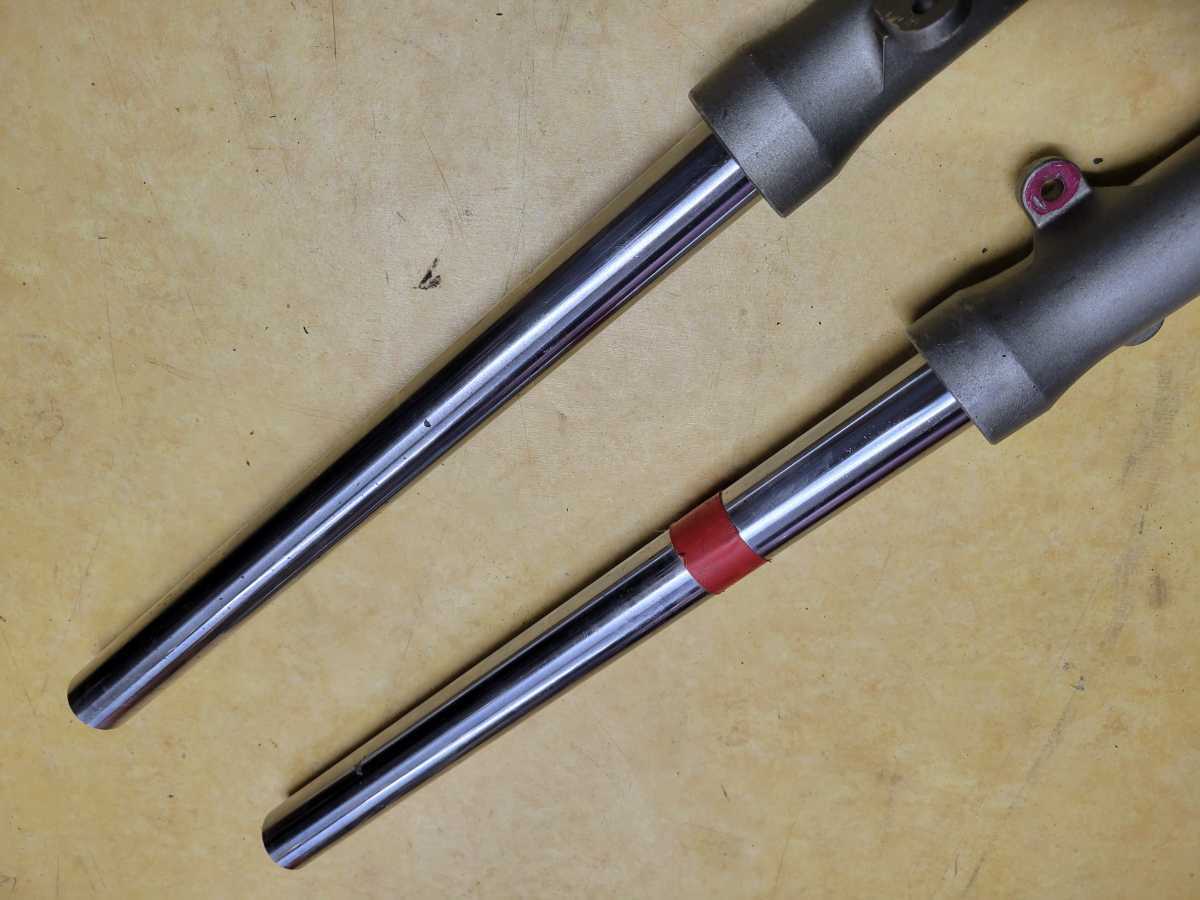 tzm50r フロントフォーク TZM50R 純正フロントフォーク チューニング済み