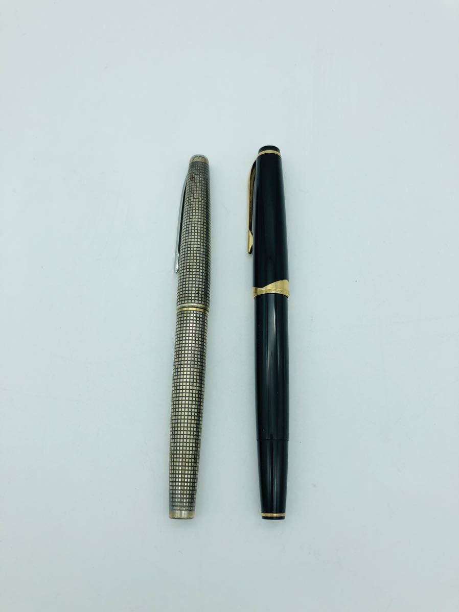 万年筆 MONTBLANC モンブラン マイスターシュテュック NO14 PILOT万年筆 ペン先18k 2点セット　筆記未確認　中古品